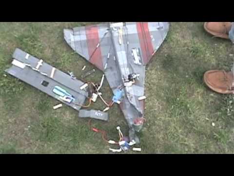 RC Space Shuttle Crash