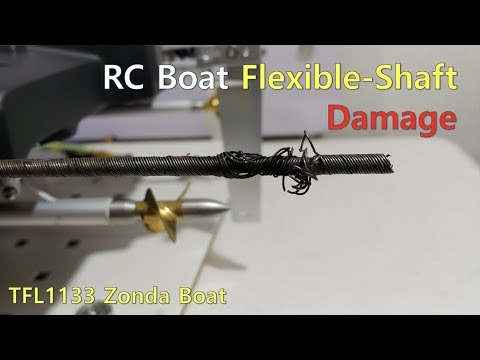 RC boat] Flexible shaft damage, How to fix it