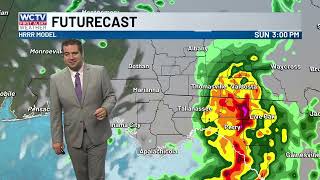 Tracking storm chances for your Sunday