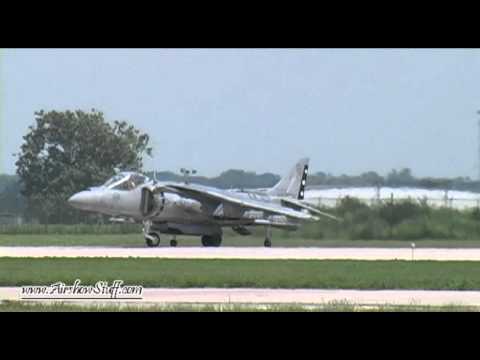 USMC AV-8B Harrier Demonstration - Entire Performance - 2010 Rockford AirFest