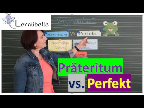 Präteritum und Perfekt - Vergangenheitsformen für Schüler erklärt/ Lernlibelle