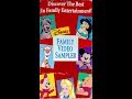 Disney Family Video Sampler 1995 Edition VHS