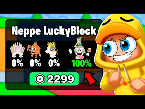 VALSSPELEN Met 100% GELUK In LUCKYBLOCK WEDSTRIJD In Steal A Brainrot! (Roblox)