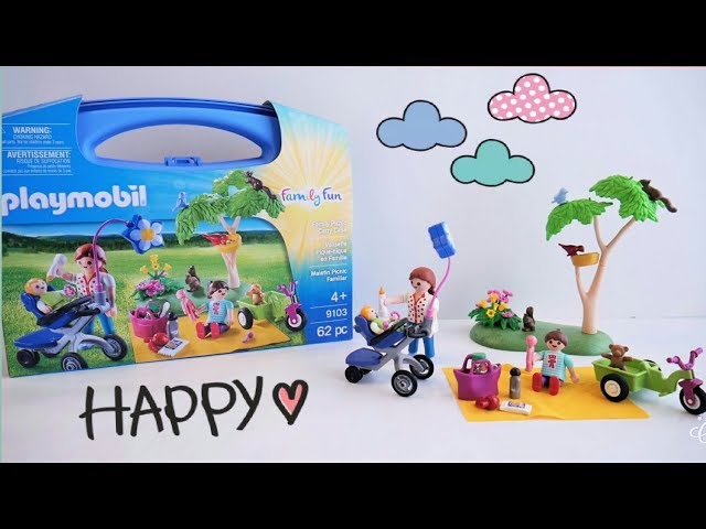 Vídeo relacionado con PLAYMOBIL Family Fun Maletín grande Pícnic Familiar , A partir de 4 años (9103)