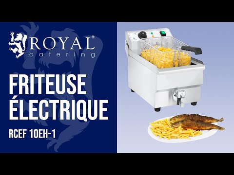 Vidéo - Occasion Friteuse électrique - 10 litres avec robinet de vidange
