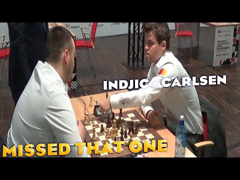 That was not obvious  | Indjic - Carlsen | World Blitz