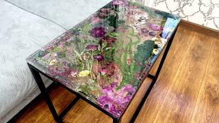 A RESIZE ART IDEA YOU'VE NEVER SEEN BEFORE! 💫 Epoxy Resin and Real Flowers – DIY
