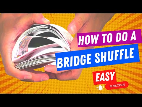 How To Do a Bridge Shuffle [Easy Step By Step Card Riffle Shuffle]
