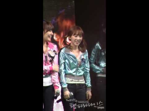 [Fancam] 090425 Taeyeon SNSD - talk