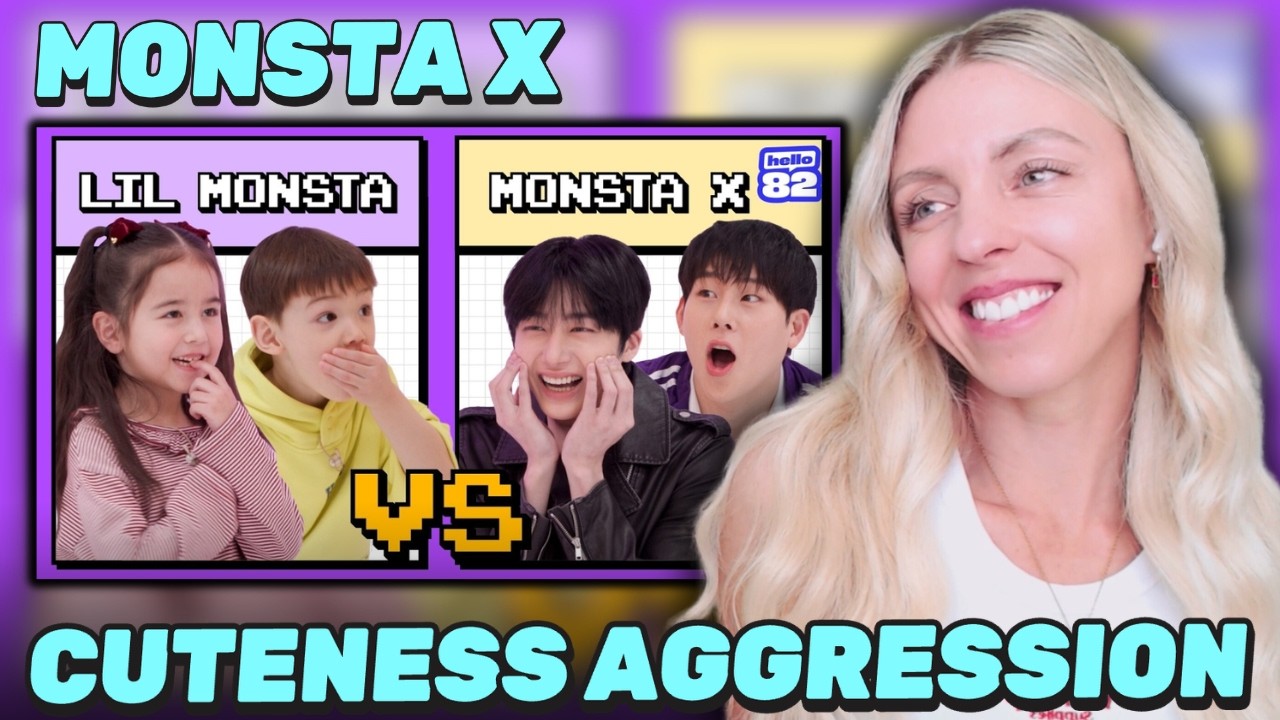 MONSTA X reaches unc status dancing with kids💀 | COPY&PASTE | BTS, LE SSERAFIM, ILLIT, TWS -REACTION