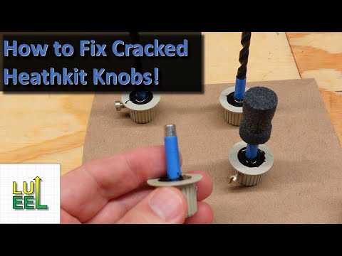 How To Repair a Cracked Heathkit Knob