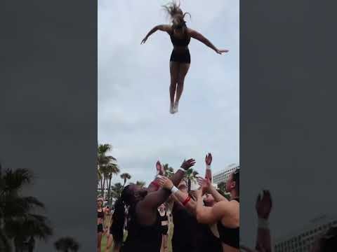 CRAZY FULL BASKET ✈️ #full #fullbasket #baskets #cheer #cheerleading #shorts #stunting