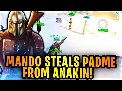 The Mandalorian Disintegrates Entire Padme Team - Speed Run Grand Arena 3v3 Domination