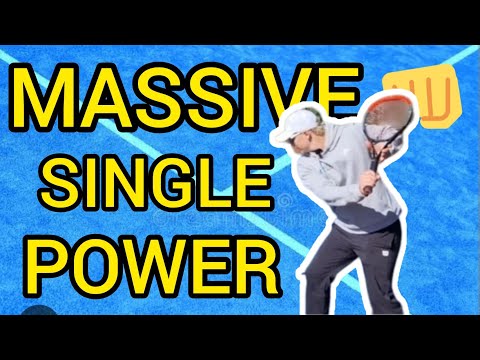 How I get 10X more POWER on my one hand backhand