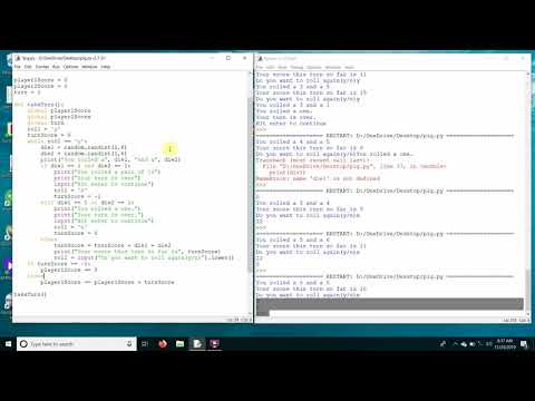 Python Dice Game Tutorial Part 3