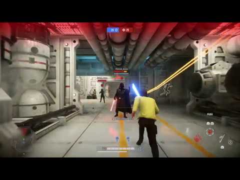 STAR WARS BATTLEFRONT 2 HvV GAMEPLAY (NO COMMENTARY) FINN AND YODA DECIDE TO WATCH LUKE HANDLE IT