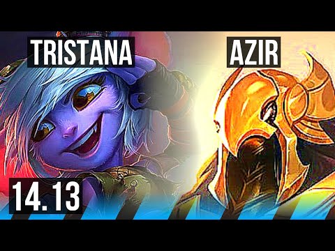 TRISTANA vs AZIR (MID) | 68% winrate, 4/1/8 | NA Challenger | 14.13