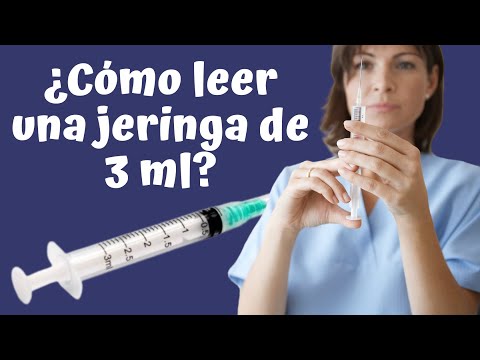 Cómo leer una jeringa de 3 ml o cc | ¡Súper Fácil!