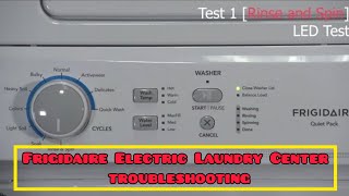 Frigidaire Electric Laundry Center repair - troubleshooting and test mode
