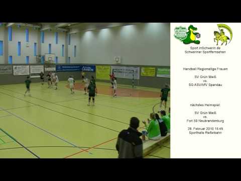 Handball Regionalliga Frauen 24:29 (13:20) SV GW Schwerin vs. SG ASC / VfV Spandau