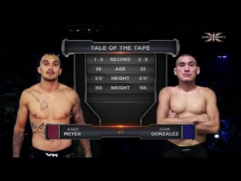 1 Juan Gonzalez vs Kaeo Meyer : Hawaii MMA