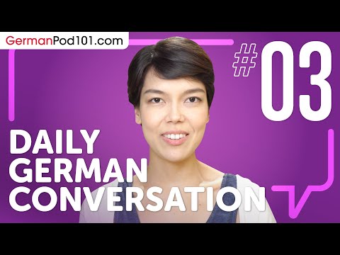 learn about verb conjugation in a formal conversation in German Daily German Conversations 01