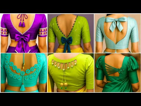 25 Latest Blouse Back Neck Designs 2025 | Latest blouse design | Maitri Boutique
