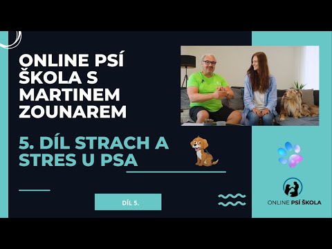 5. díl Strach a stres u psa - Online psí škola s Martinem Zounarem