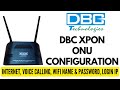 DBC HGX-323RGW ONU CONFIGURATION FOR BSNL FTTH | INTERNET & VOICE CALLING SETTING | WIFI & PASSWORD