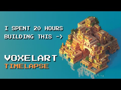 I Built a City in 20 Hours Using Only Magicavoxel