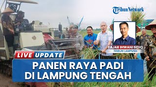 Momen Jamintel Kejagung Panen Padi Seluas 4.000 Ha di Trimurjo Lampung Tengah bersama 6 Ribu Tani