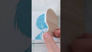 ずっと前に剣持くん彫りましたが、さらにリク頂いたので　#にじさんじ　#剣持刀也　#けしはん道　#消しゴムはんこ　#聖書