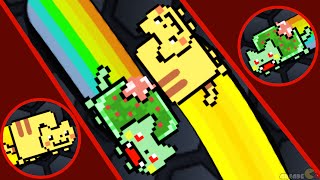 Slither.io Pikachu Nyan Cat Vs Zombie Cat Skin | Evil Tiny Snake | Epic Slither.io Gameplay!