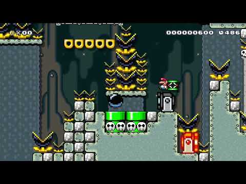 Munchers & Cannons by me // Mario Maker 1