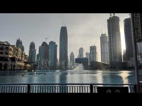 Dubai down town fountain view