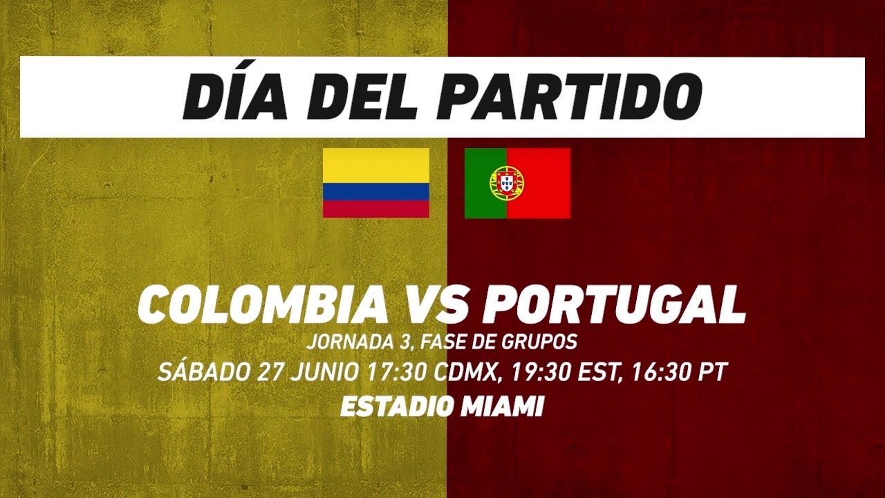 Colombia vs Portugal, frente a frente: Futbol