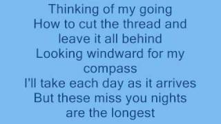 Cliff Richard: Miss You Nights- with lyrics -