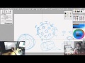 How to perform the spiral sphere drawing exercise