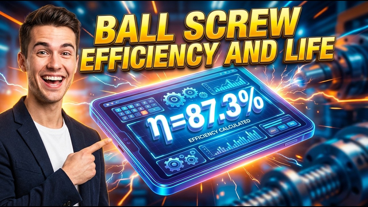 Ball Screw Efficiency and Life Calculator