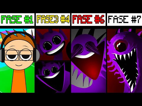 TUTTE LE FASI DI SPRUNKI DA 1 a 7!!! Incredibox Sprunki