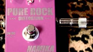 Video thumbnail for NAMIKA PURE ROCK distortion demo with Les Paul & Mojo Mt Pilot by gearmanndude
