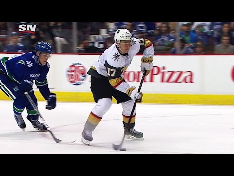 Golden Knights 2nd first round pick Suzuki fakes out Demko