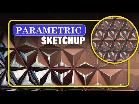 Parametric Modelling of Facade in SketchUp - Dynamic Components,  Transformable Architecture