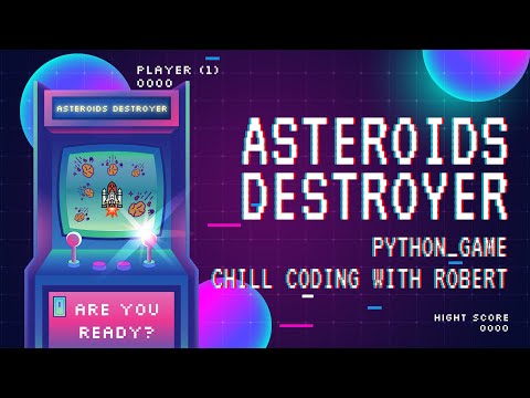 Asteroids Destroyer Game using #python - Part 1 - No Talking #programming #coding #games