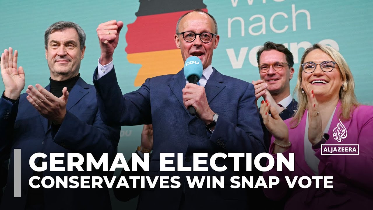 Germany’s conservative CDU wins election, far-right AfD makes historic gains