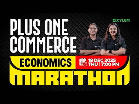 Plus One Commerce Christmas Exam - Economics | Marathon | Xylem Plus One Commerce