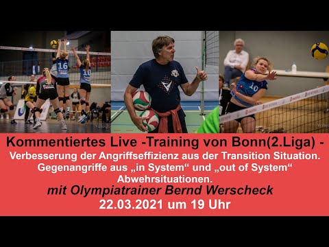 Kommentiertes Livetraining von Bonn (2.Liga) mit Olympiatrainer Bernd Werscheck - Teaser