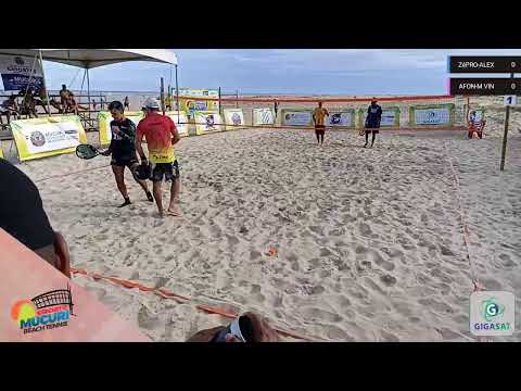 CIRCUITO MUCURI DE BEACH TENNIS - Masculino Profissional ZéPRO-ALEX VS AFON-M.VIN