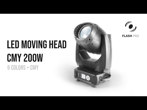 Flash F7100530 4x LED MOVING HEAD 200W CMY WASH + CASE - 4 x ruchoma g³owica Wash z case