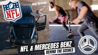 Filming a Mercedes Benz Commercial with NFL Star!
